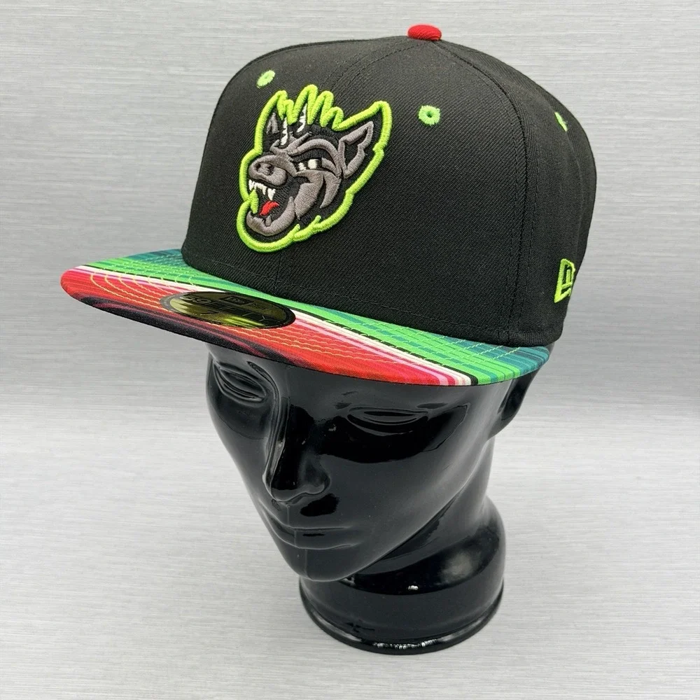 Round‎ Rock Express Chupacabras New Era 59FIFTY Hat 7 MiLB Fitted Serape Brim